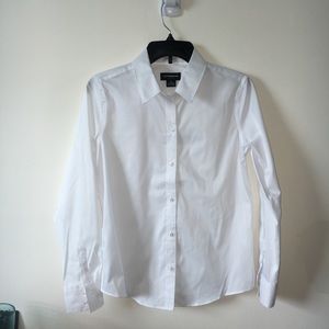Liz Claiborne White Wrinkle-Free Dress Shirt